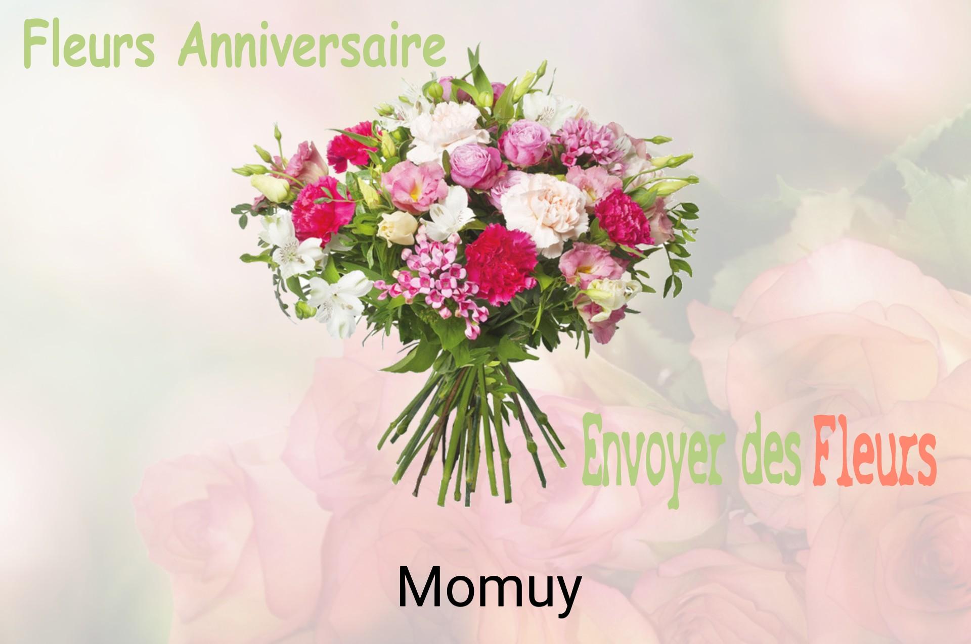 Bouquet de fleurs d’anniversaire livré à Momuy